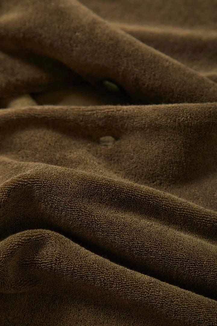 Brixton - Buttom up - Bunker French Terry Cloth - S/S Camp Collar Shirt - Ivy Green