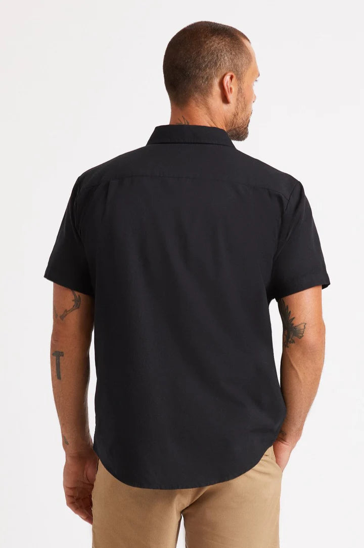 Brixton - Buttom up - Charter Oxford S/S Woven - Black