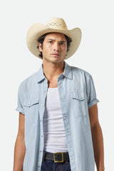 Brixton - Laredo Cowboy Hat Panama Straw - Catalina Sand