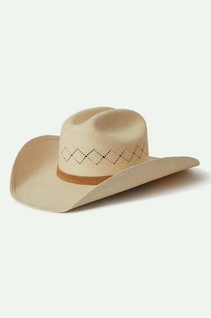 Brixton - Laredo Cowboy Hat Panama Straw - Catalina Sand