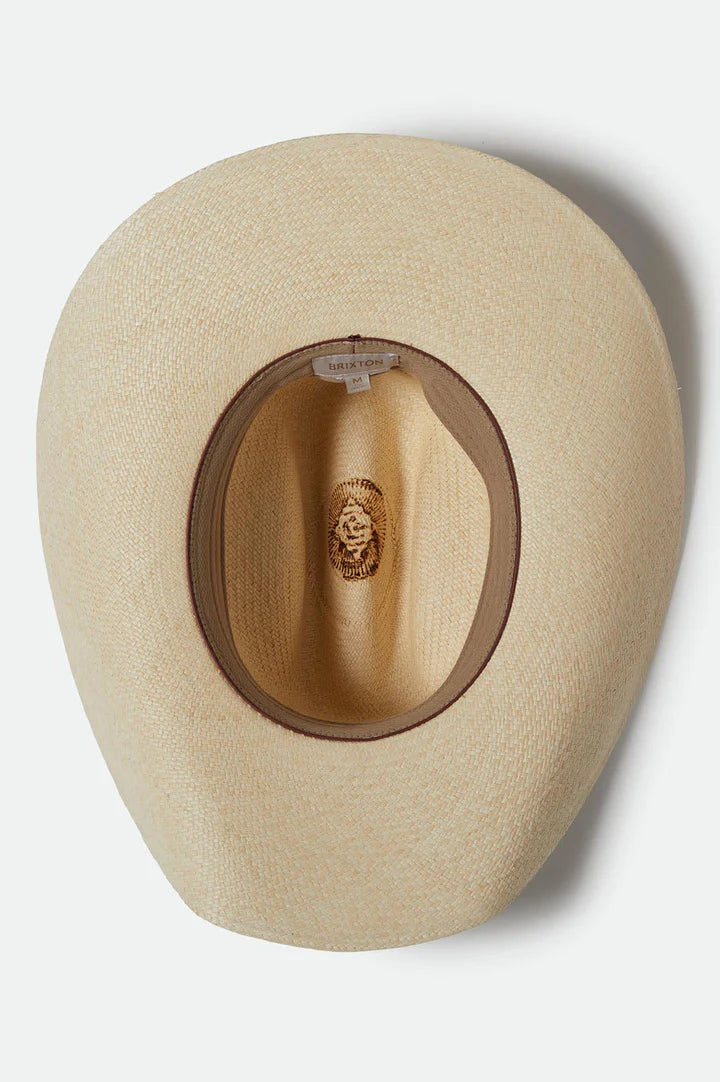 Brixton - Laredo Cowboy Hat Panama Straw - Catalina Sand
