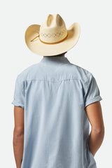 Brixton - Laredo Cowboy Hat Panama Straw - Catalina Sand