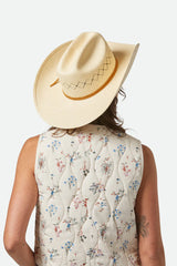 Brixton - Laredo Cowboy Hat Panama Straw - Catalina Sand