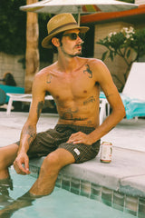 Brixton - Roma Straw Fedora - Coffee