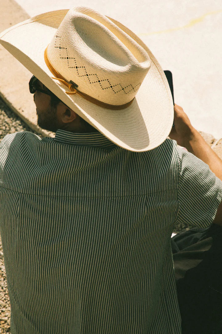 Brixton - Laredo Cowboy Hat Panama Straw - Catalina Sand