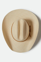 Brixton - Laredo Cowboy Hat Panama Straw - Catalina Sand