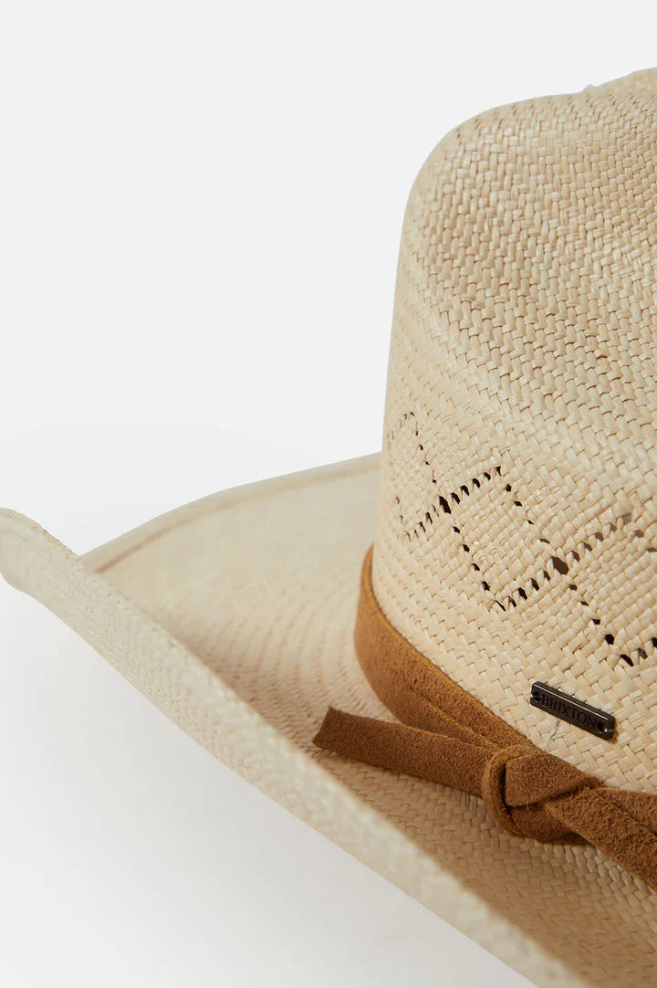 Brixton - Laredo Cowboy Hat Panama Straw - Catalina Sand