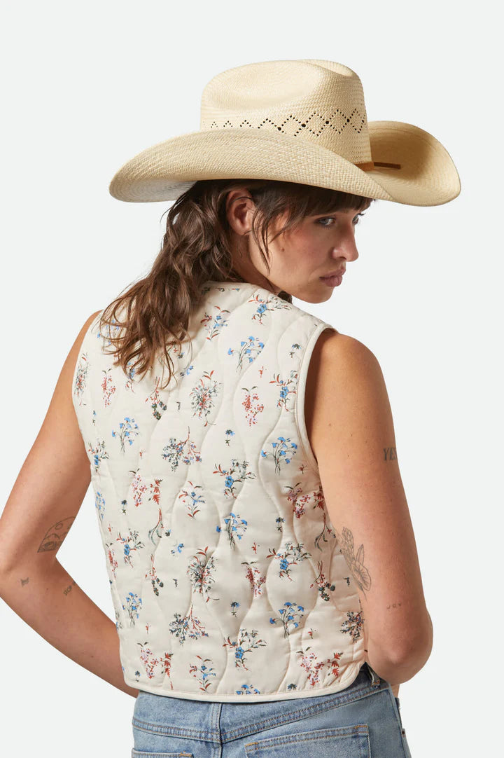 Brixton - Laredo Cowboy Hat Panama Straw - Catalina Sand
