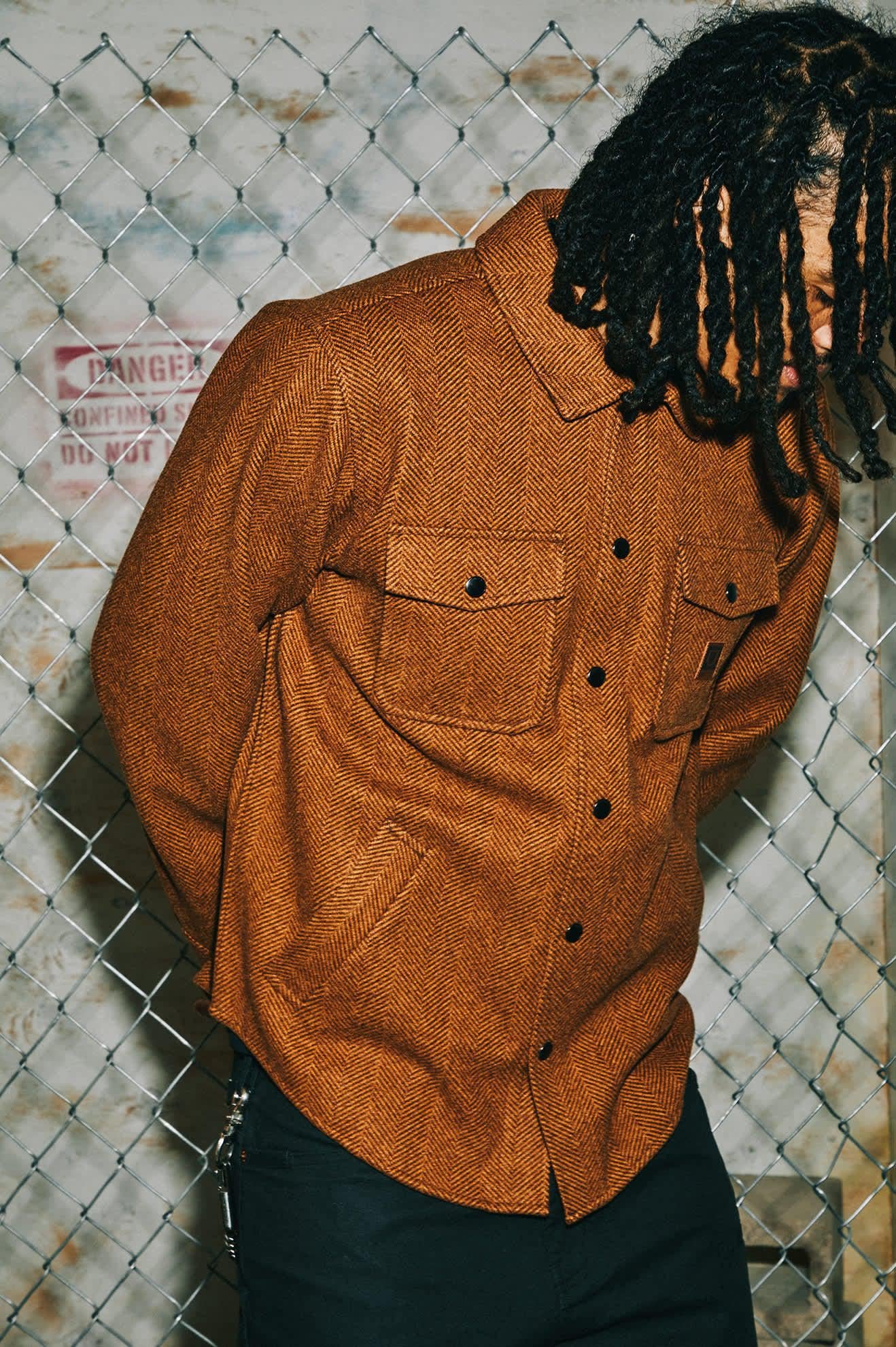 BRIXTON - DURHAM BRUSHED MENSWEAR JKT - BRUSHED PINECONE