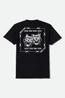 Brixton - T-shirt - Smile Always - Black Worn Wash
