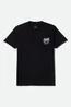 Brixton - T-shirt - Smile Always - Black Worn Wash