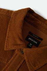 BRIXTON - NEW WEST RELAXED OVERSHIRT - WASHED COPPER CORDUROY