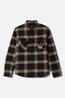 BRIXTON -  BOWERY HEAVY WEIGHT FLANNEL - BLACK/CREAM