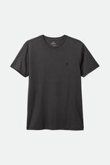 BRIXTON - VINTAGE RESERVE TEE - BLACK SOL WASH