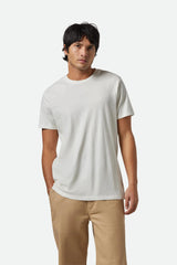 BRIXTON - VINTAGE RESERVE TEE - OFF WHITE SOL WASH