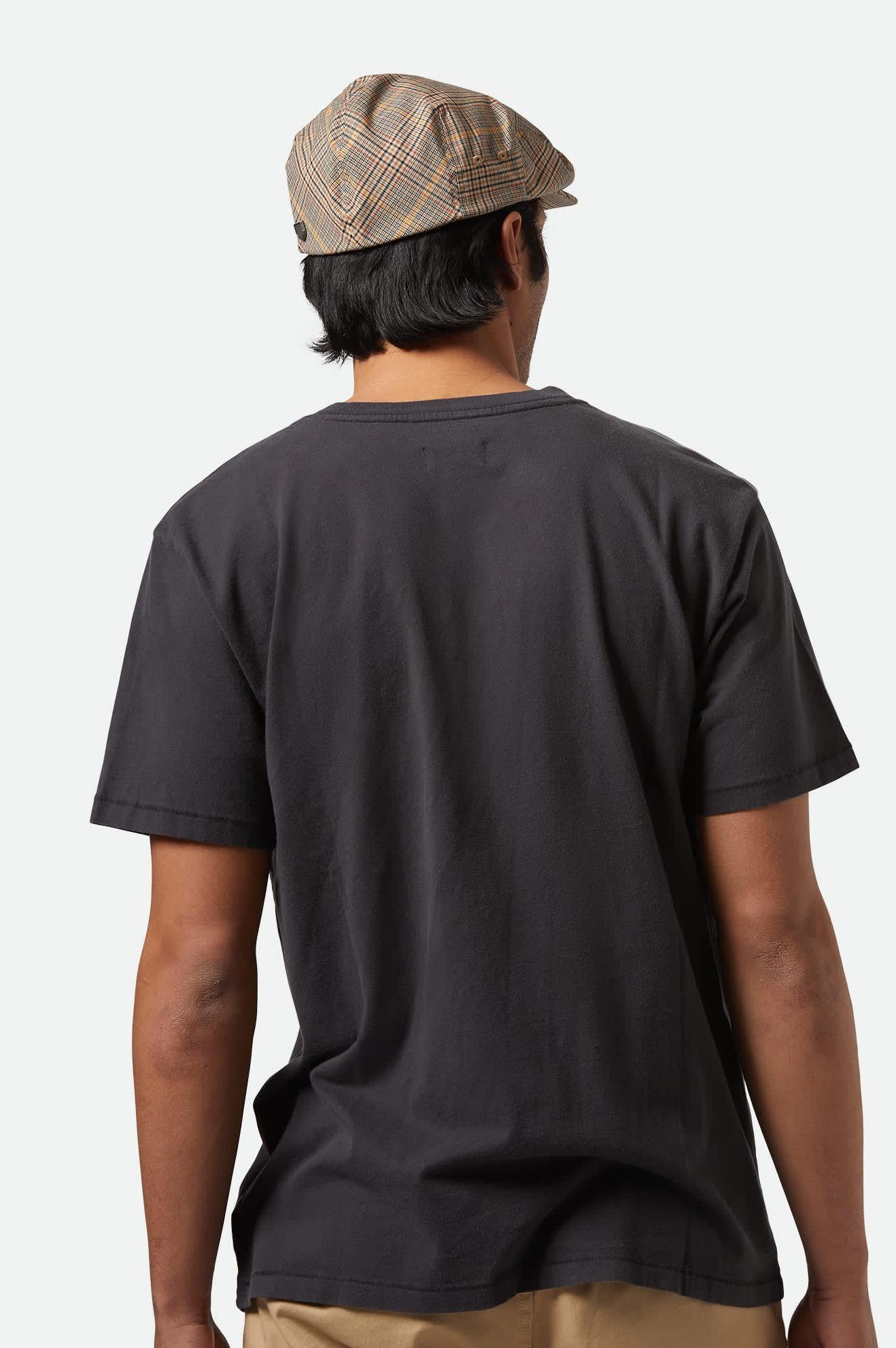 BRIXTON - VINTAGE RESERVE HENLEY - BLACK SOL WASH