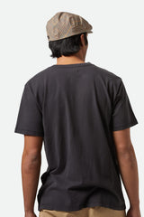 BRIXTON - VINTAGE RESERVE HENLEY - BLACK SOL WASH