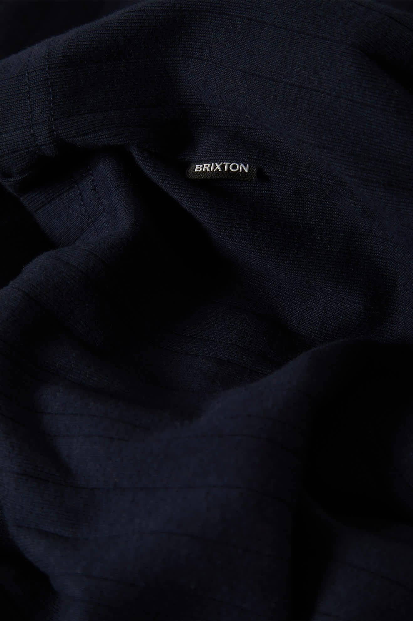 BRIXTON - VINTAGE RIBBED HENLEY - WASHED NAVY