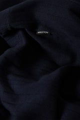 BRIXTON - VINTAGE RIBBED HENLEY - WASHED NAVY