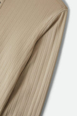 BRIXTON - VINTAGE RIBBED HENLEY - BEIGE