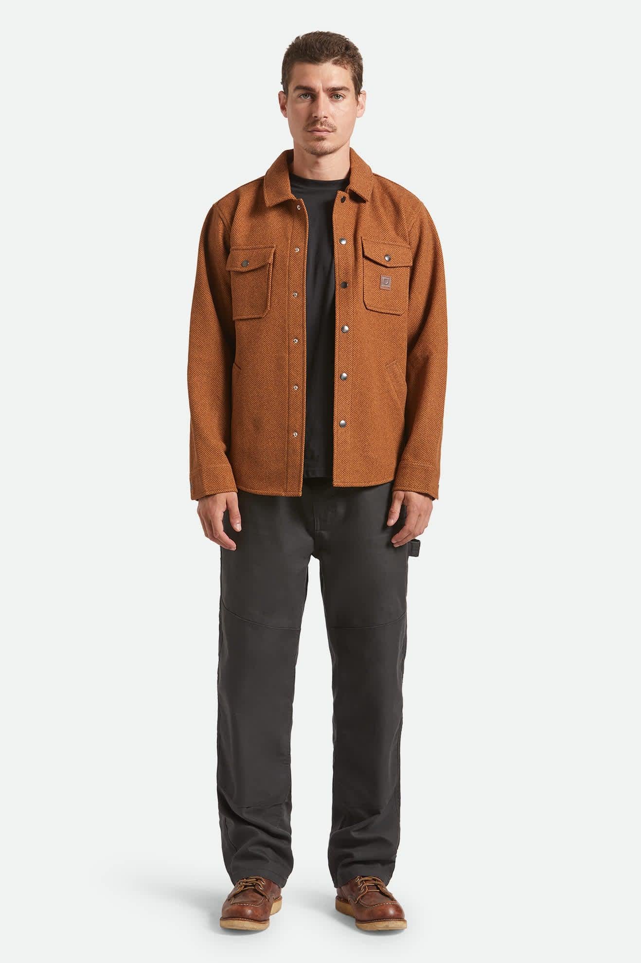 BRIXTON - DURHAM BRUSHED MENSWEAR JKT - BRUSHED PINECONE