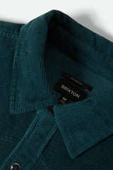 BRIXTON - SURCHEMISE RELAX NEW WEST - CORDUROY SAUGE NUIT