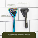 Support de douche pour feuilles de rasage