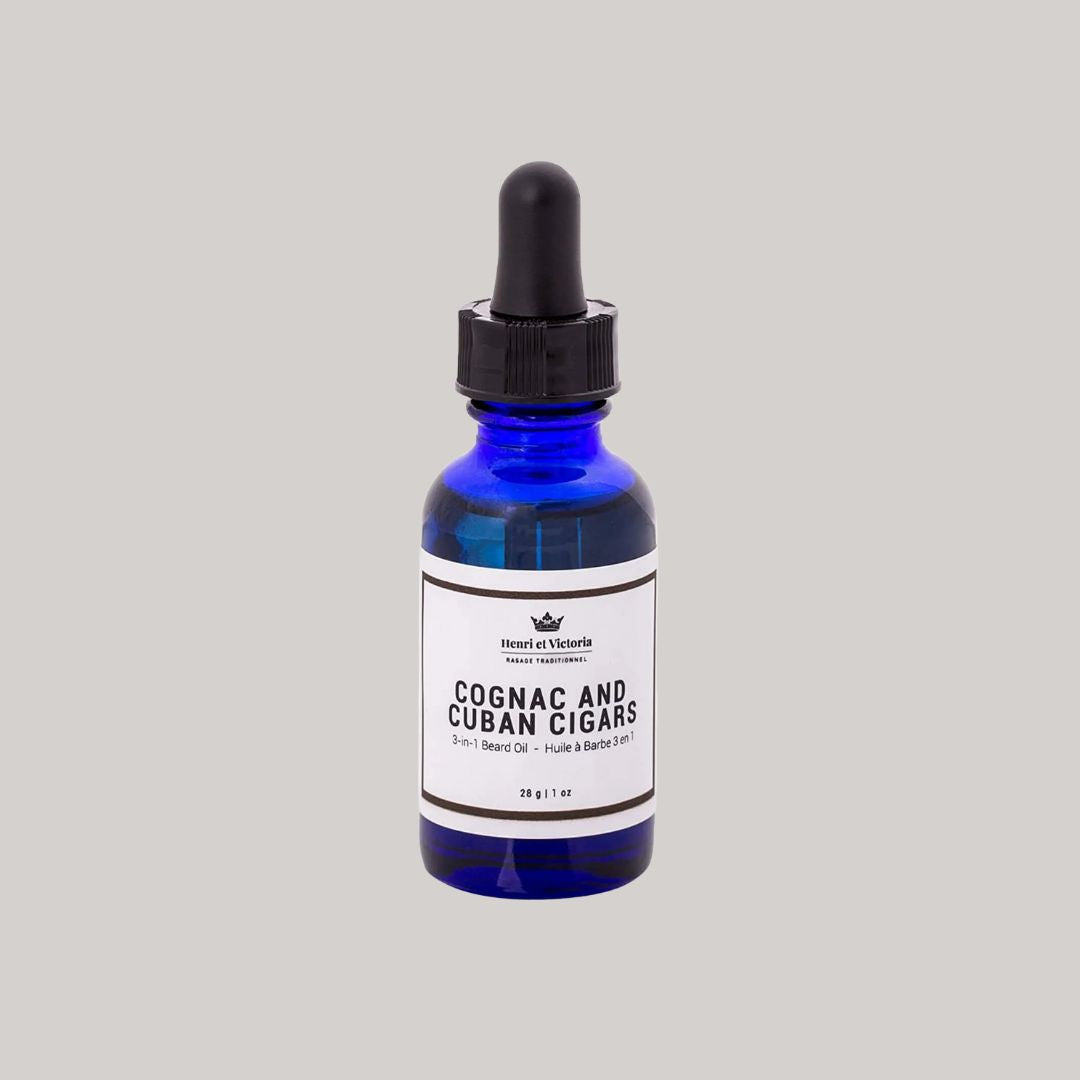 Henri & Victoria - Beard Oil - Cognac & Cuban Cigars