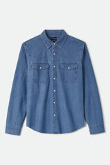 Brixton - Surchemise - Waylong - Chambray délavé moyen
