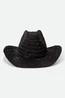 Brixton - Chapeau de cow-boy en paille - Houston II - Noir
