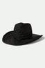 Brixton - Chapeau de cow-boy en paille - Houston II - Noir