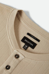 BRIXTON - VINTAGE RIBBED HENLEY - BEIGE