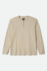BRIXTON - VINTAGE RIBBED HENLEY - BEIGE