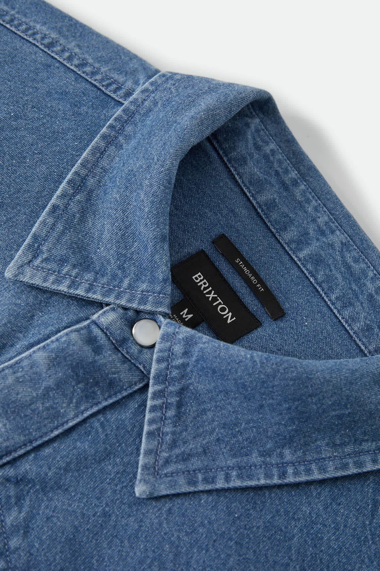 Brixton - Surchemise - Waylong - Chambray délavé moyen