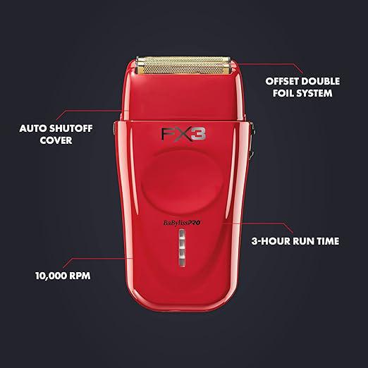 BaByliss Pro - Rasoir - FX3 - Rouge/Noir